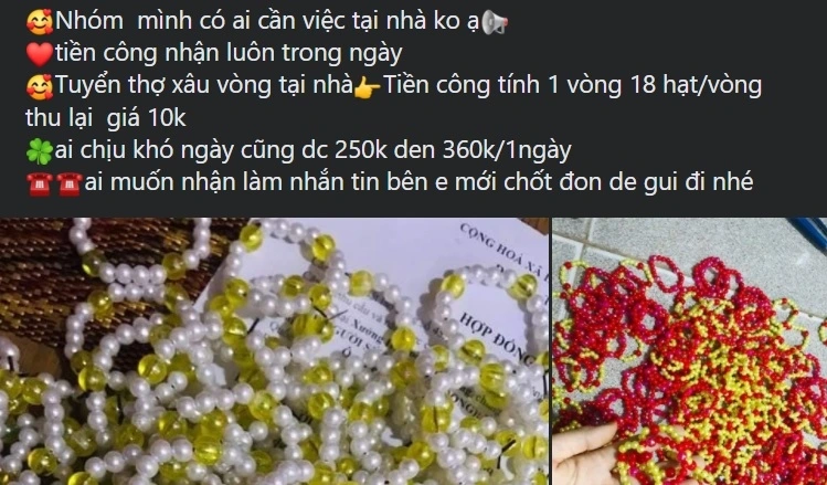 Nhận hàng về nhà làm - Dấu hiệu rủi ro cần né Nhận hàng về nhà làm - Dấu hiệu rủi ro cần né
