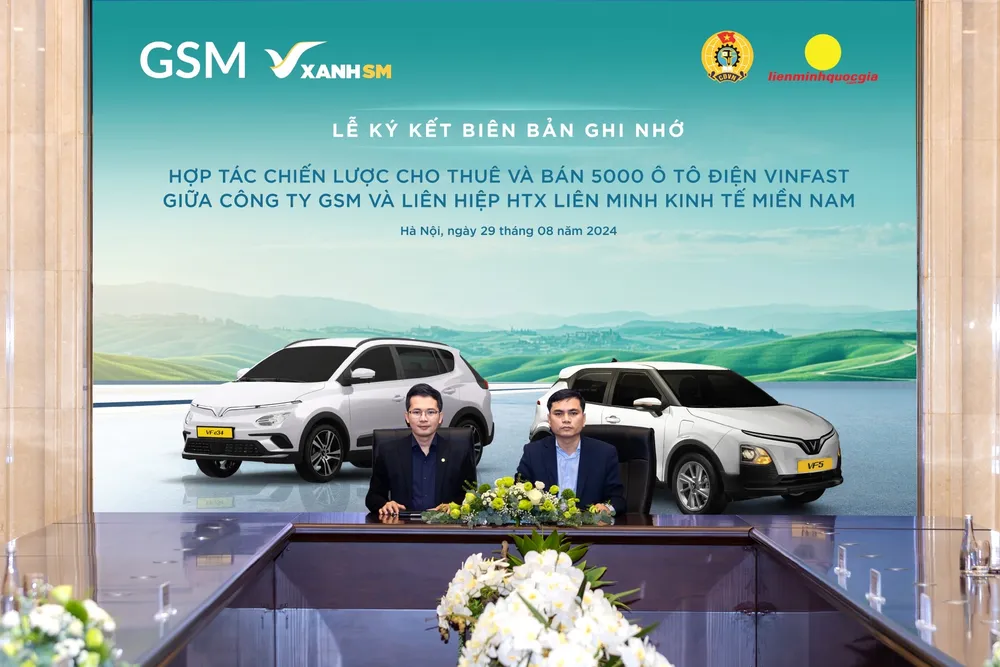 Liên hiệp Hợp tác xã tài xế taxi công nghệ lớn nhất Việt Nam mua, thuê  5.000 ô tô điện VinFast từ GSM | BÁO SÀI GÒN GIẢI PHÓNG
