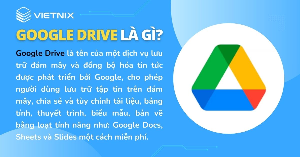 Drive - Lưu trữ dữ liệu trên nền tảng đám mây