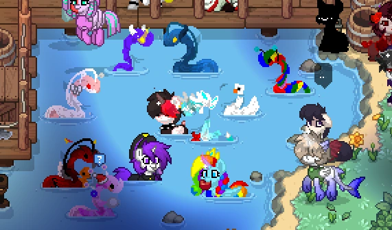 Pony town - Đồ họa pixel art dễ thương và dễ nhận diện