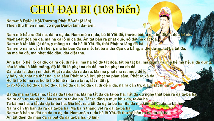 Chú Đại Bi - Chú Đại Bi là gì và vì sao được nhiều người trì tụng?