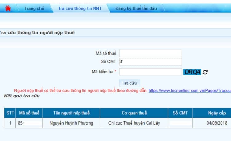 Tra mã số thuế - Những thông tin có thể kiểm tra khi tra cứu