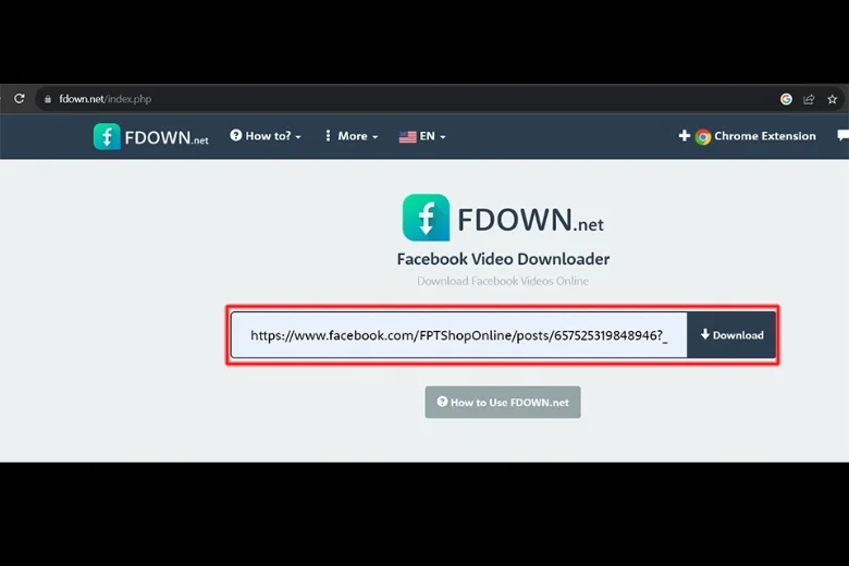 Download video Facebook - Tải video Facebook về máy tính bằng trình duyệt