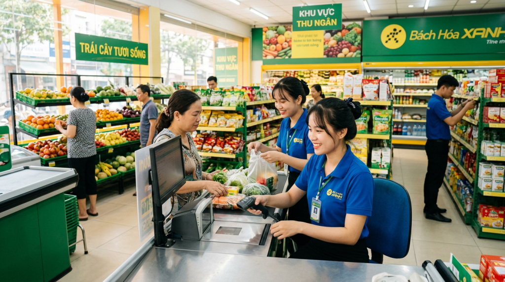 Bách Hóa Xanh tuyển dụng TPHCM: Thu ngân, kho, bán hàng nhận việc đi làm ngay