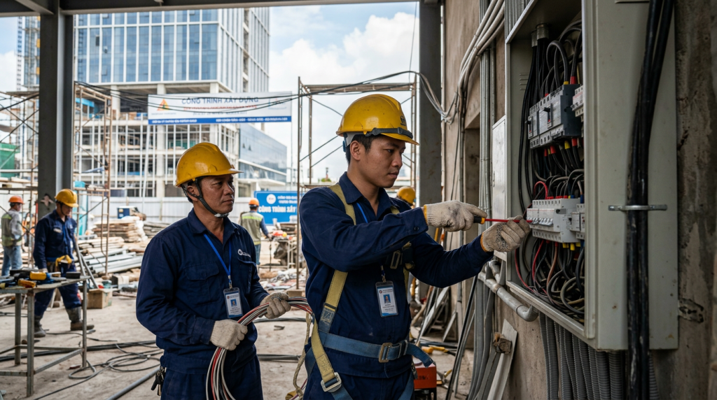 Cần tuyển gấp thợ điện dân dụng và công nghiệp: Bao ăn ở, lương cao