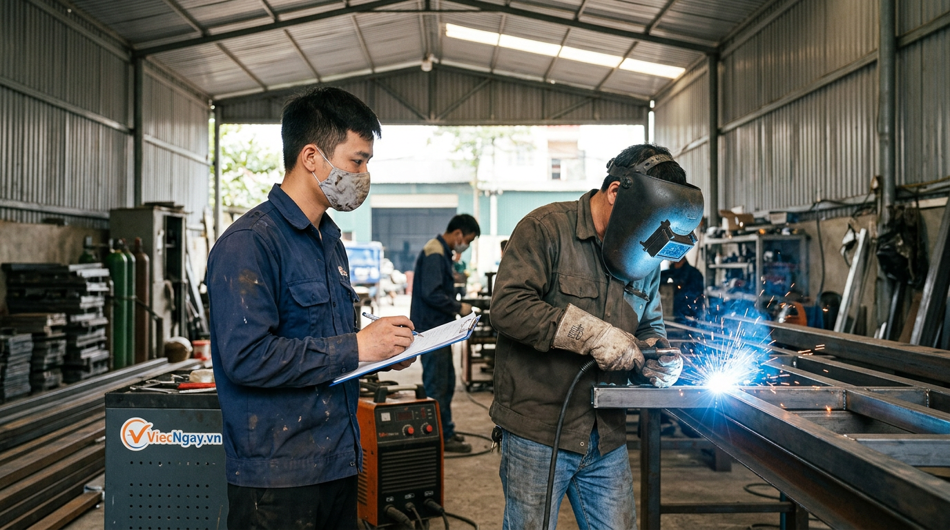 cần tuyển gấp thợ hàn