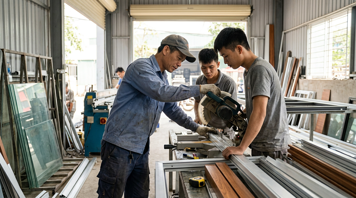 tuyển dụng thợ nhôm kính