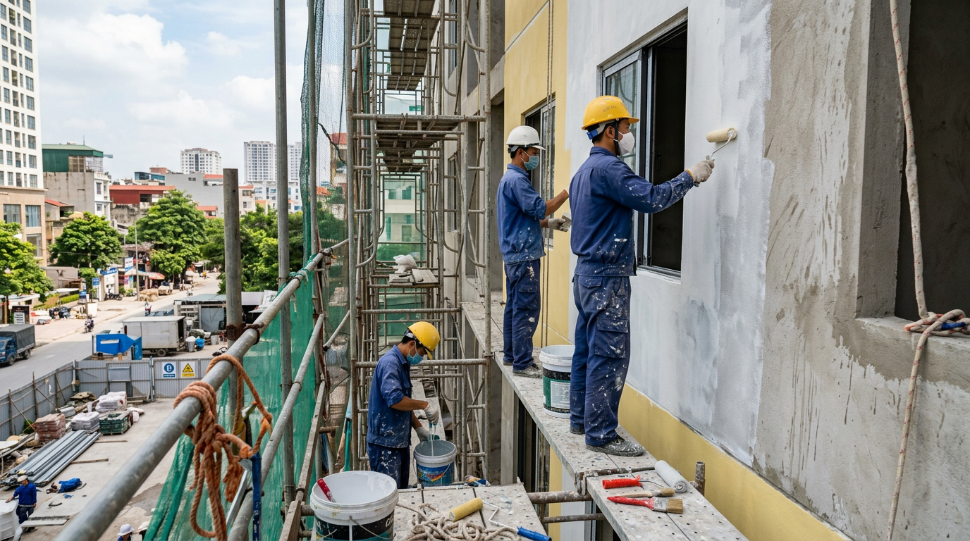 tuyển thợ sơn nước