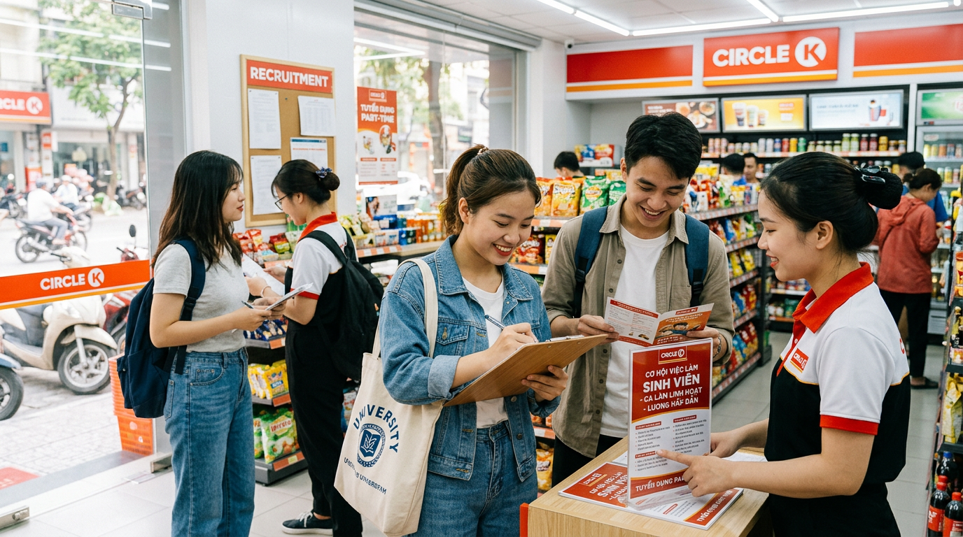 circle k tuyển dụng