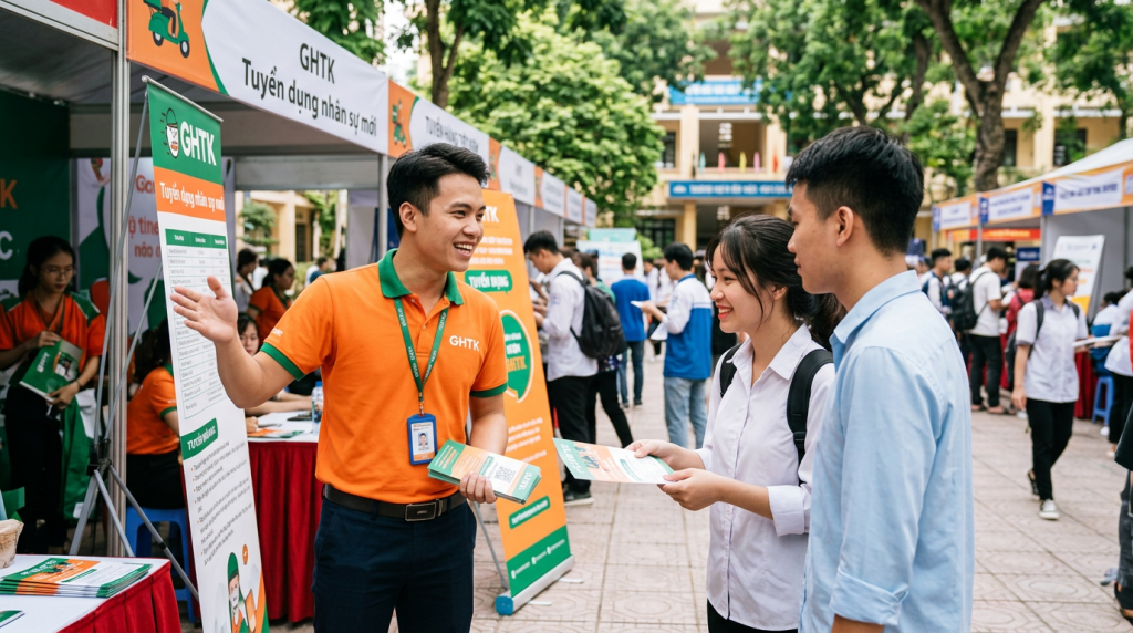 GHTK (Giao Hàng Tiết Kiệm) tuyển dụng: Lương thưởng theo năng suất cực cao