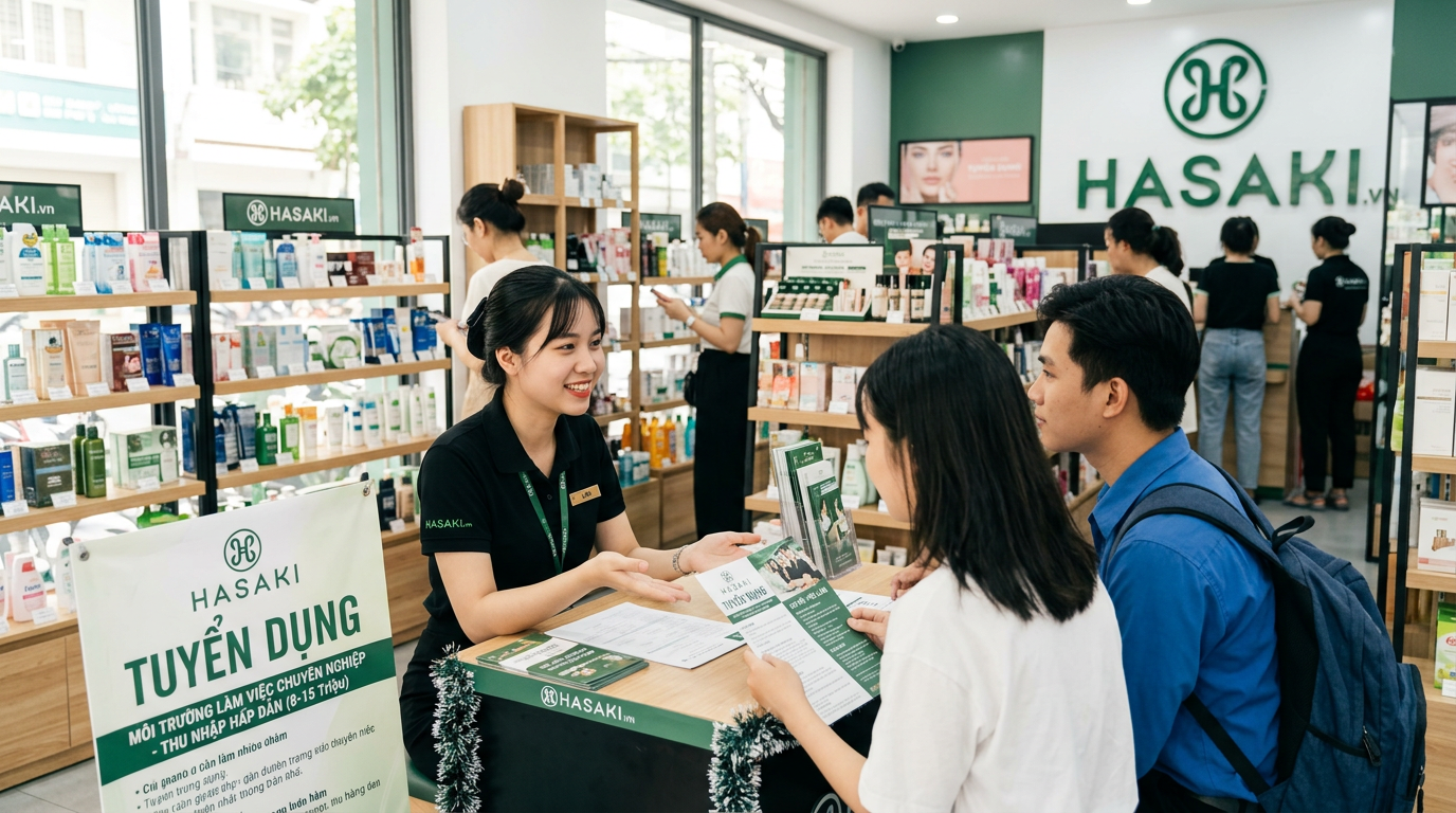 hasaki tuyển dụng
