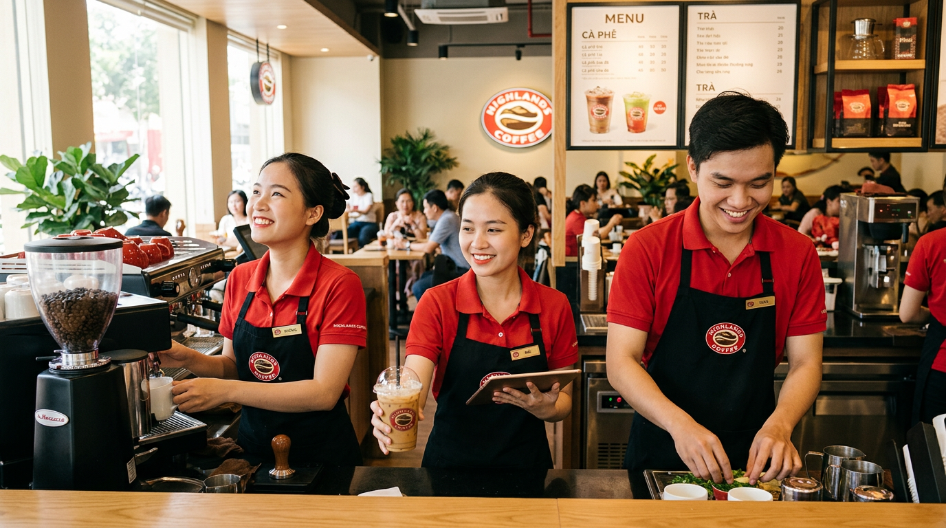 highlands coffee tuyển dụng