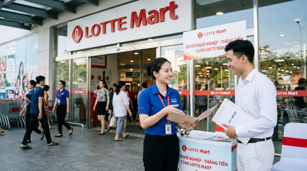 Lotte Mart tuyển dụng: Cơ hội thăng tiến nội bộ, đầy đủ chế độ bảo hiểm