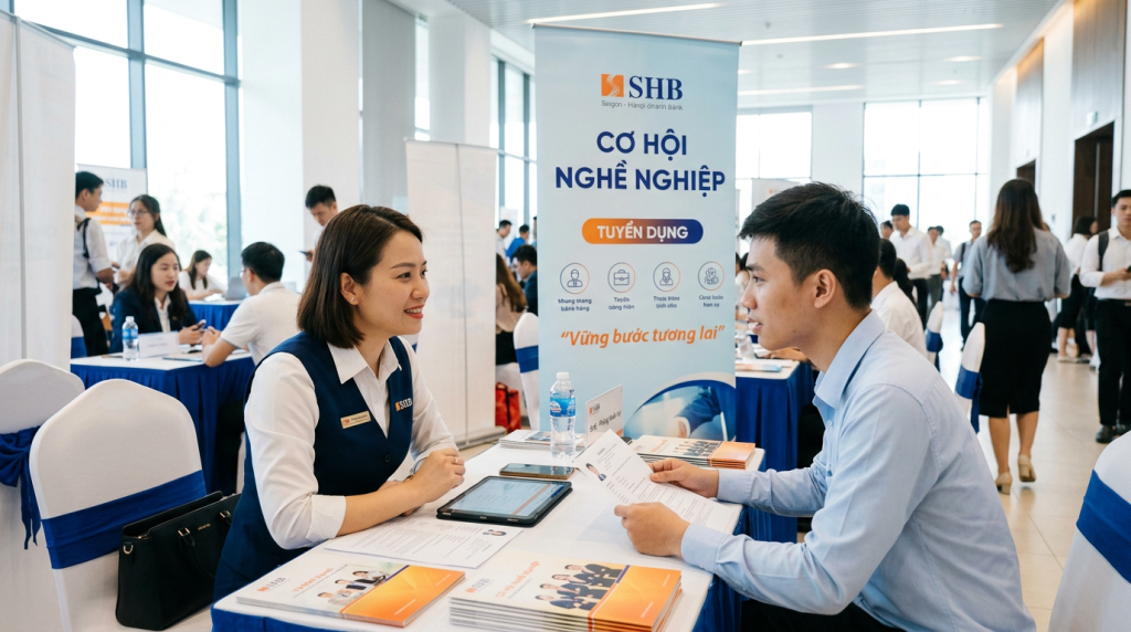 Ngân hàng SHB tuyển dụng: Đa dạng vị trí, môi trường làm việc chuyên nghiệp