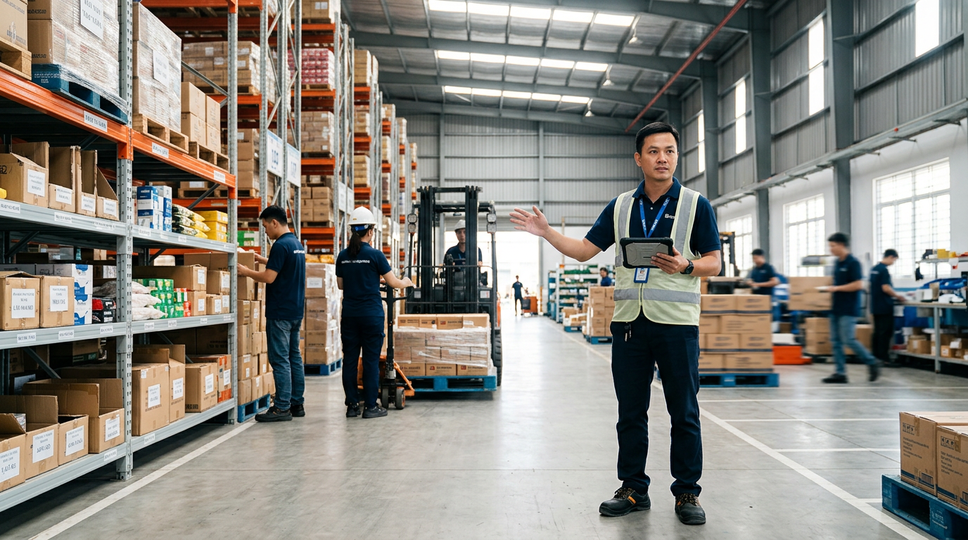 quản lý kho logistics