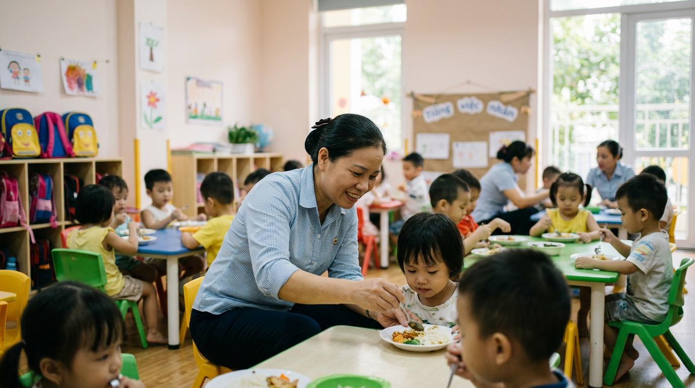 tuyển dụng bảo mẫu mầm non