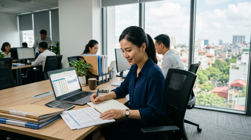 Tuyển dụng Kế toán tổng hợp: Lương thỏa thuận, làm giờ hành chính