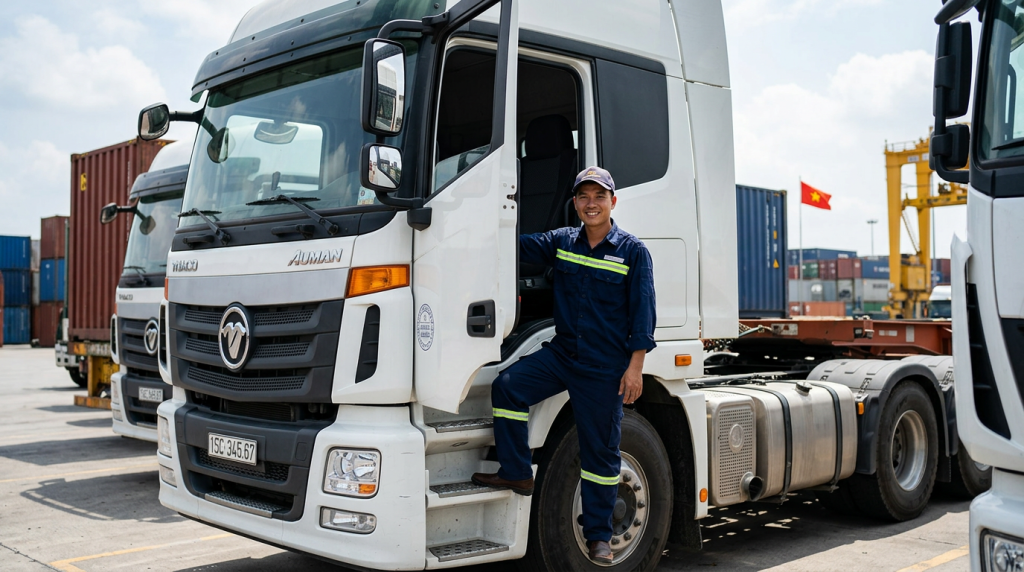 Tuyển dụng lái xe tải hạng nặng: Lương khoán chuyến, thu nhập cực khủng