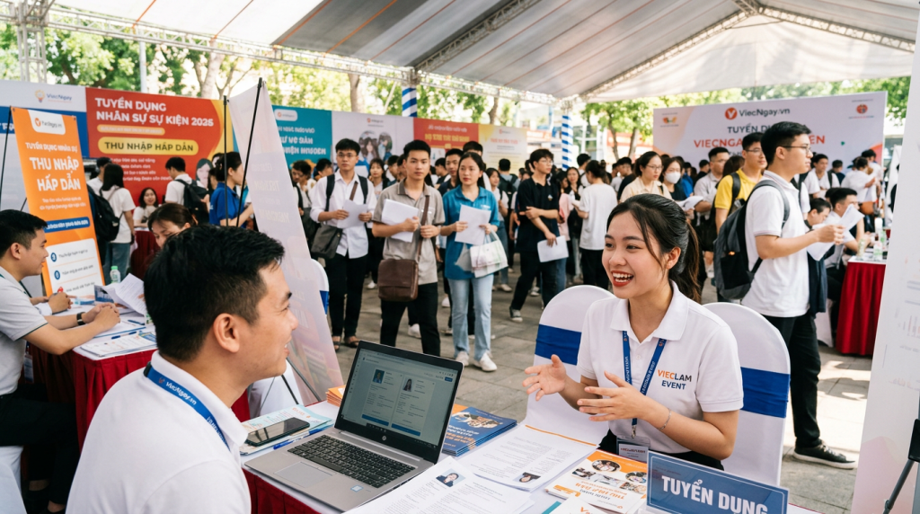 Tuyển dụng nhân sự chạy Event (Sự kiện): Năng động, thu nhập hấp dẫn