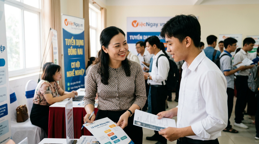 Tuyển dụng nhân sự Đồng Nai: Chế độ phúc lợi tốt, lộ trình thăng tiến rõ ràng