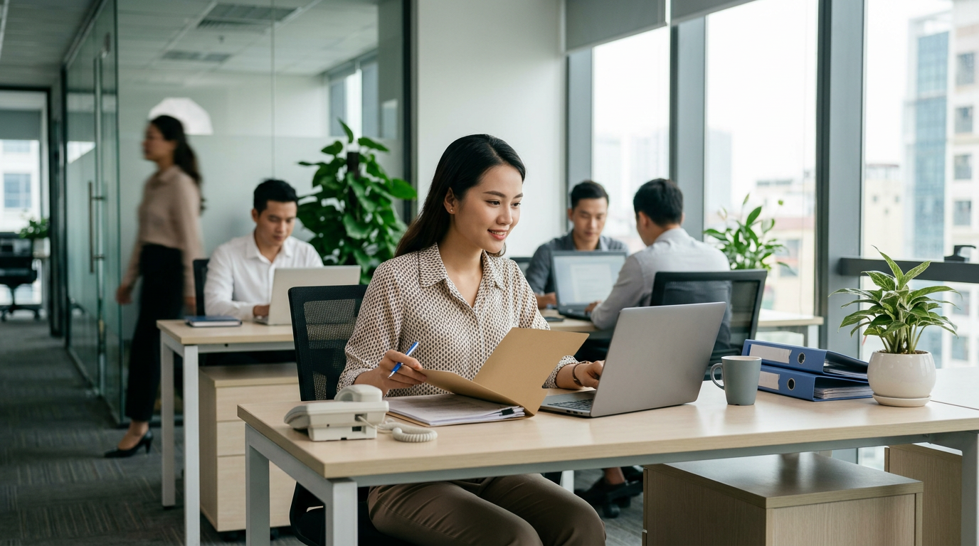 tuyển dụng nhân viên hành chính văn phòng