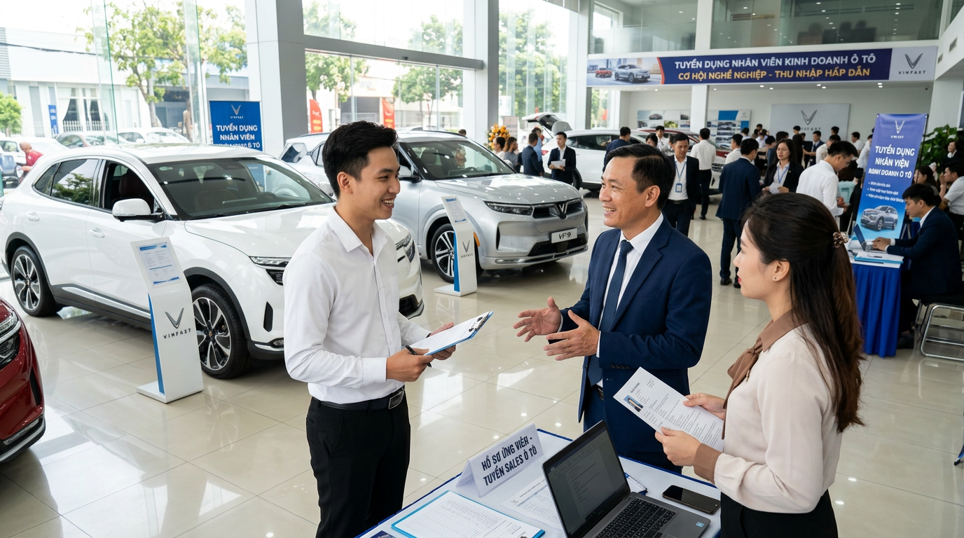 tuyển dụng nhân viên kinh doanh ô tô