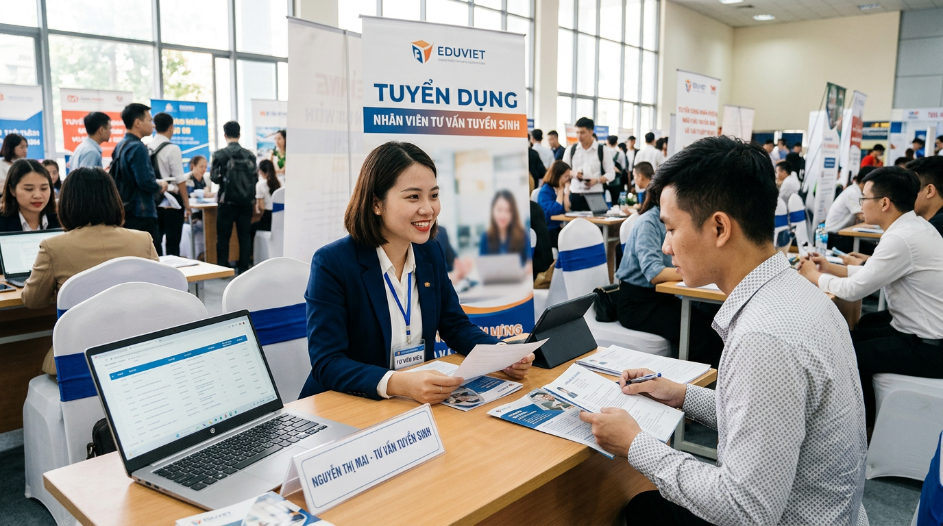 tuyển dụng nhân viên tư vấn tuyển sinh