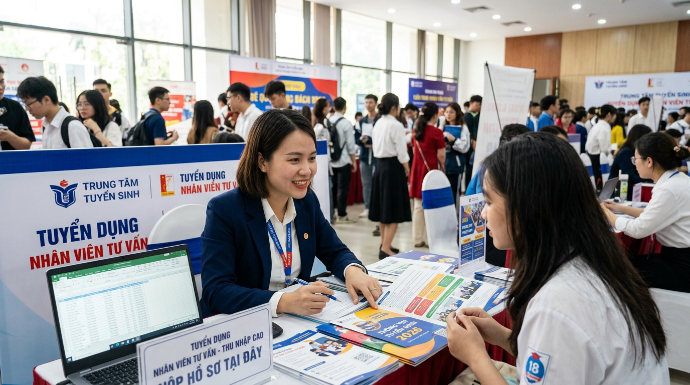 tuyển dụng nhân viên tư vấn tuyển sinh