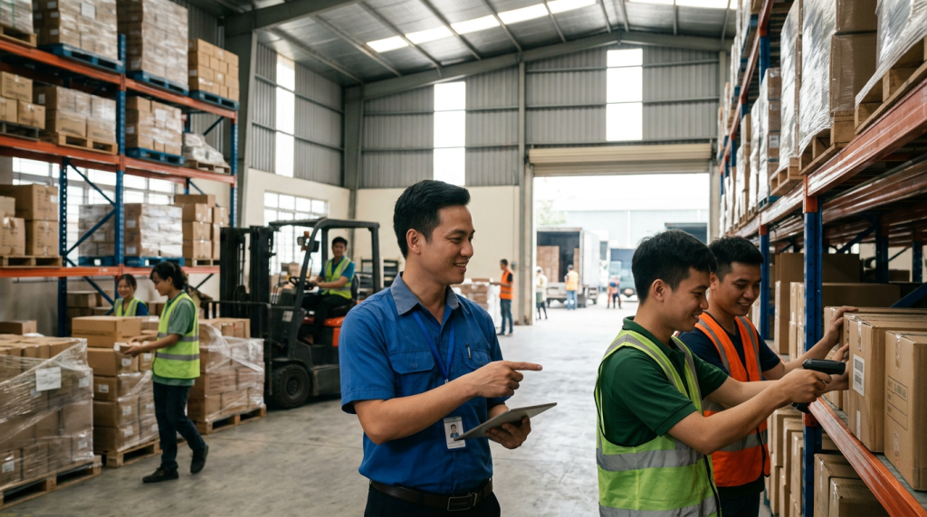 Tuyển dụng Quản lý kho Logistics: Lương thưởng cạnh tranh, bảo hiểm 100%