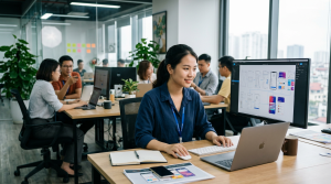 Tuyển dụng Thiết kế UI/UX: Tham gia dự án quốc tế, thiết bị làm việc xịn