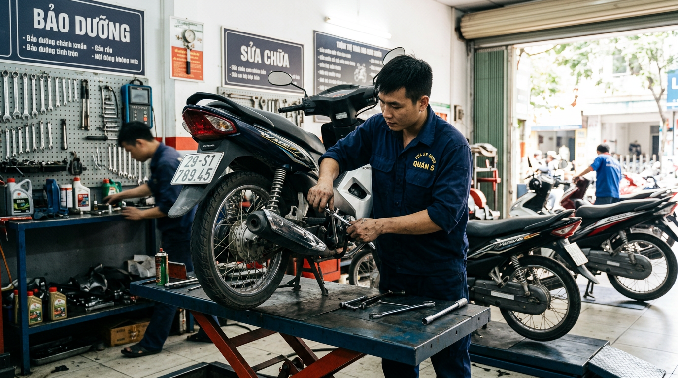 tuyển dụng thợ sửa xe máy