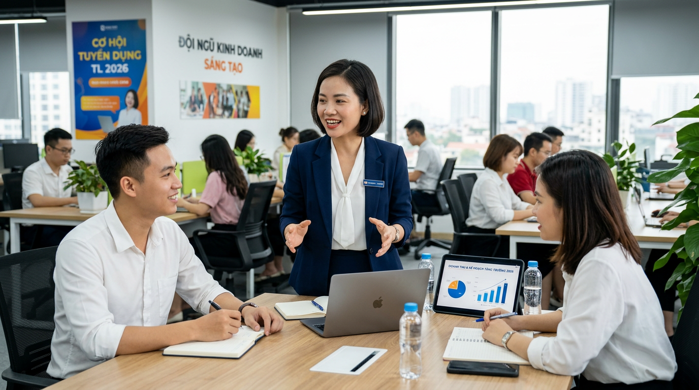 tuyển dụng trưởng nhóm kinh doanh