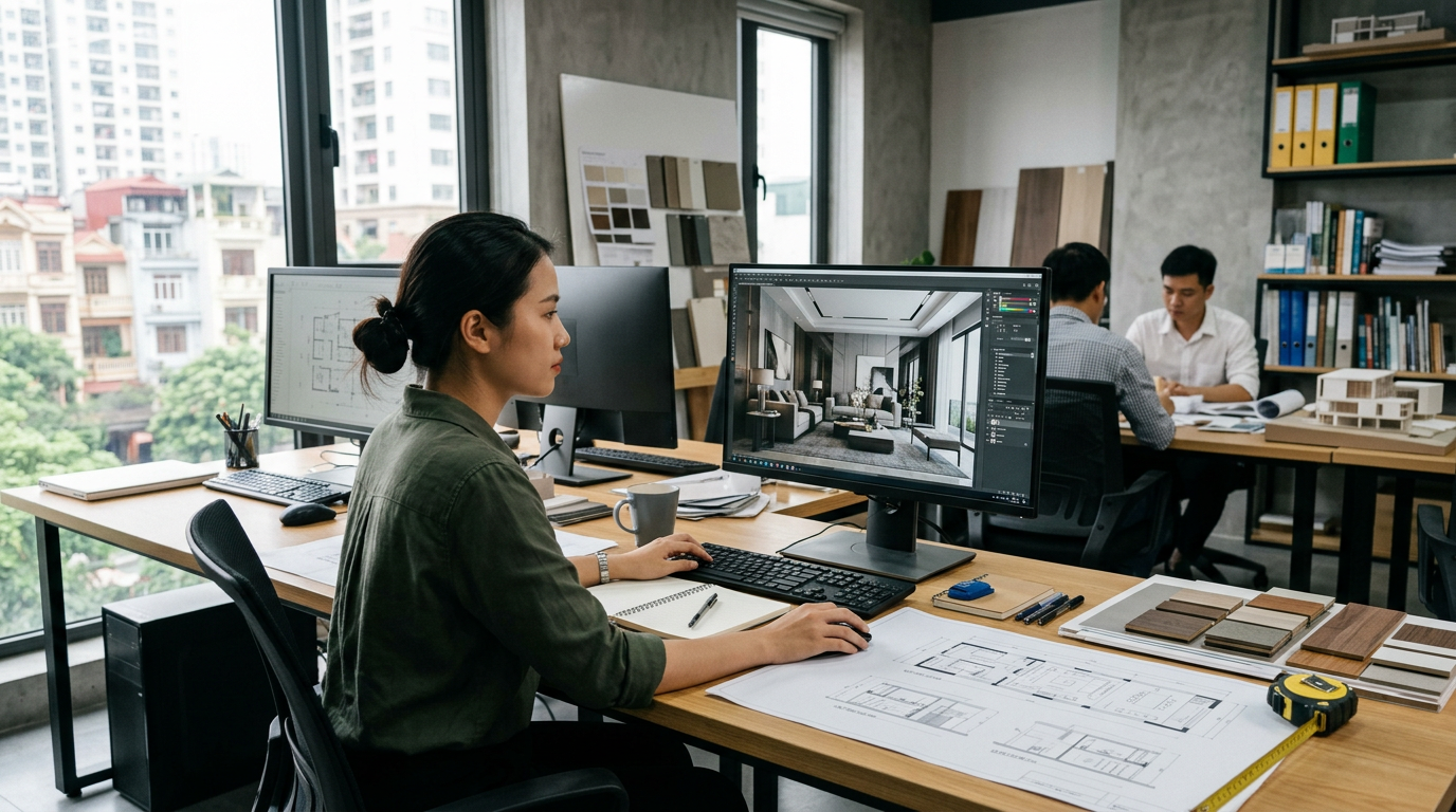 tuyển dụng kiến trúc sư nội thất