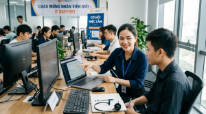Tuyển nhân viên IT Support: Hỗ trợ kỹ thuật, không yêu cầu kinh nghiệm cao