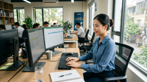 Tuyển nhân viên nhập liệu tại văn phòng: Việc nhẹ, làm giờ hành chính