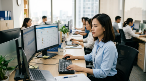 Tuyển nhân viên Xử lý đơn hàng: Việc làm văn phòng, thao tác trên máy tính