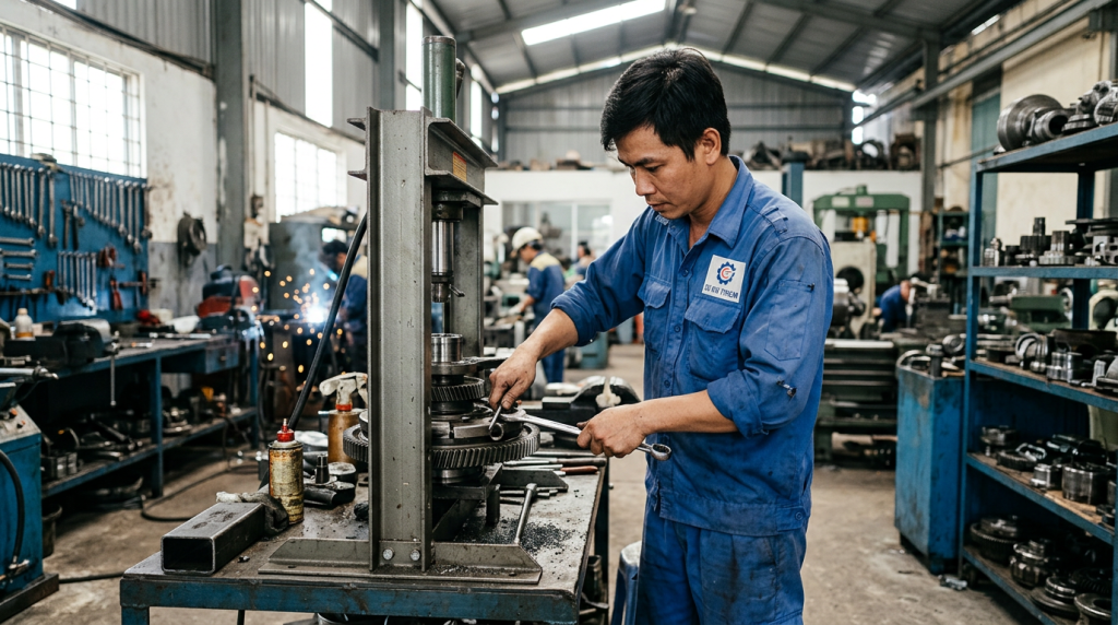 Tuyển thợ cơ khí TPHCM: Bao ăn ở, lương trả đều đặn hàng tuần/tháng