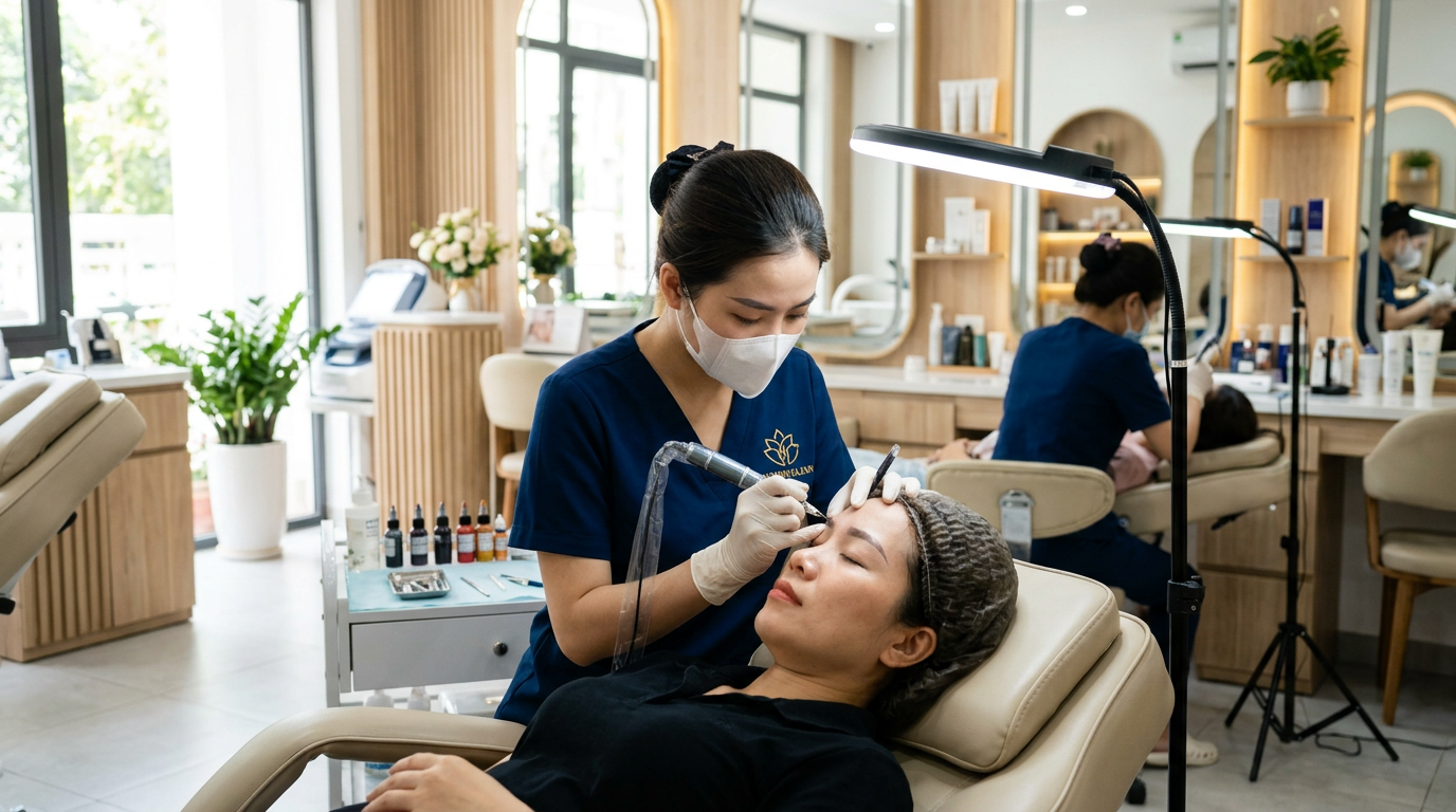 tuyển dụng thợ phun xăm thẩm mỹ