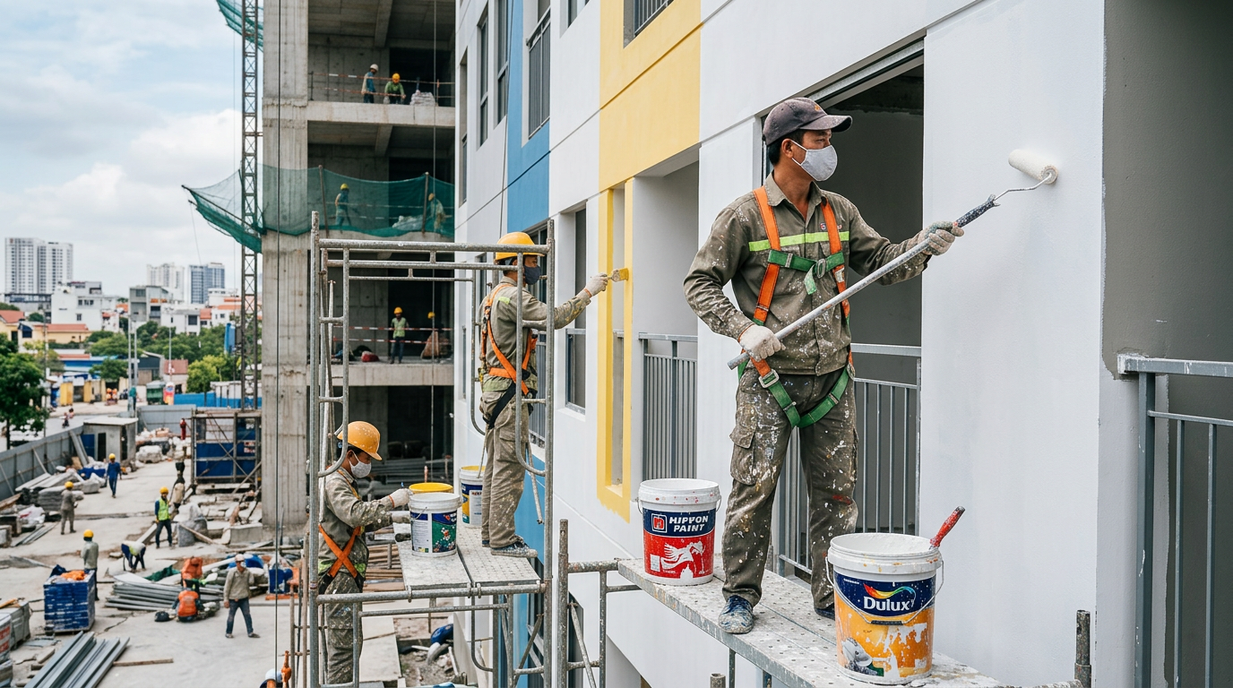 tuyển thợ sơn nước