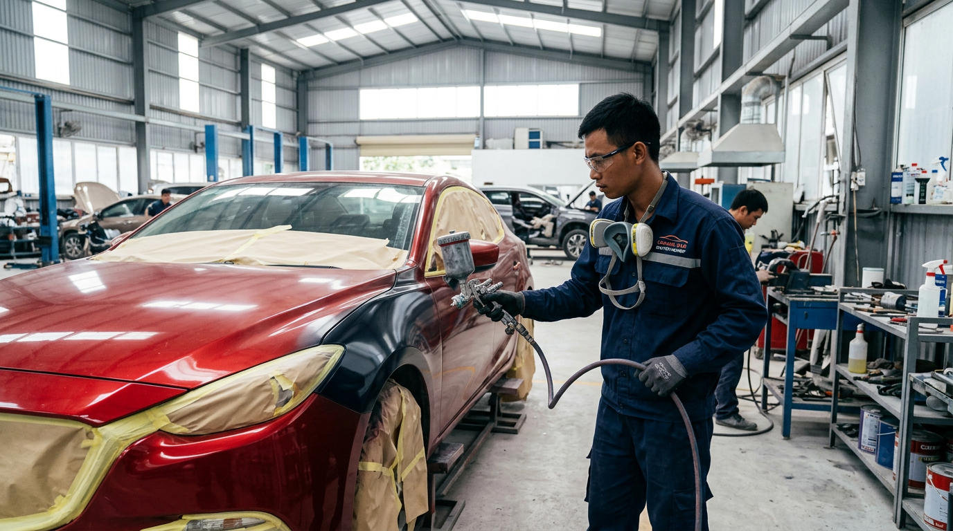 tuyển thợ sơn ô tô