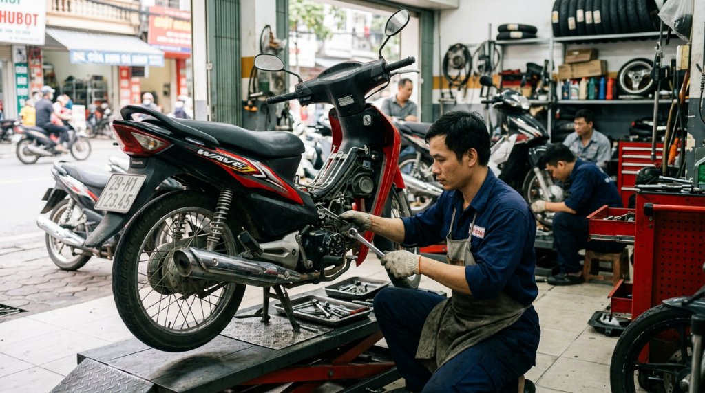 Tuyển thợ sửa xe máy chuyên nghiệp: Lương cơ bản + Hoa hồng dịch vụ