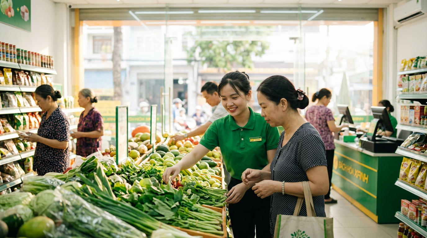 việc làm bách hóa xanh