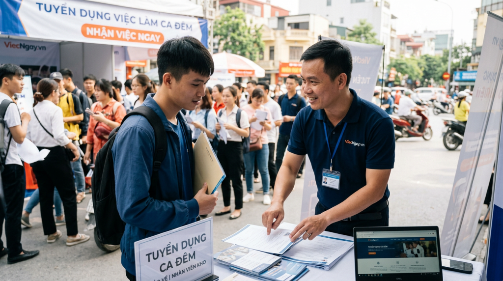 Việc làm ca đêm thu nhập cao: Tuyển bảo vệ, nhân viên kho nhận việc ngay