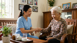 Việc làm chăm sóc người già tại nhà/bệnh viện: Thu nhập cao, hỗ trợ chỗ ở