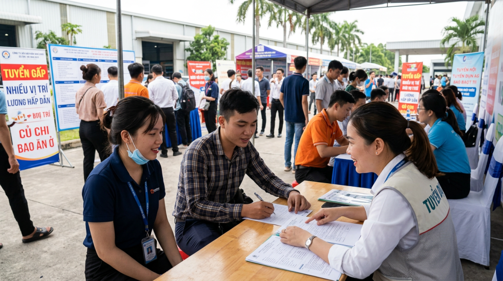 Việc làm Củ Chi mới nhất: Tuyển gấp nhiều vị trí, phỏng vấn ngay