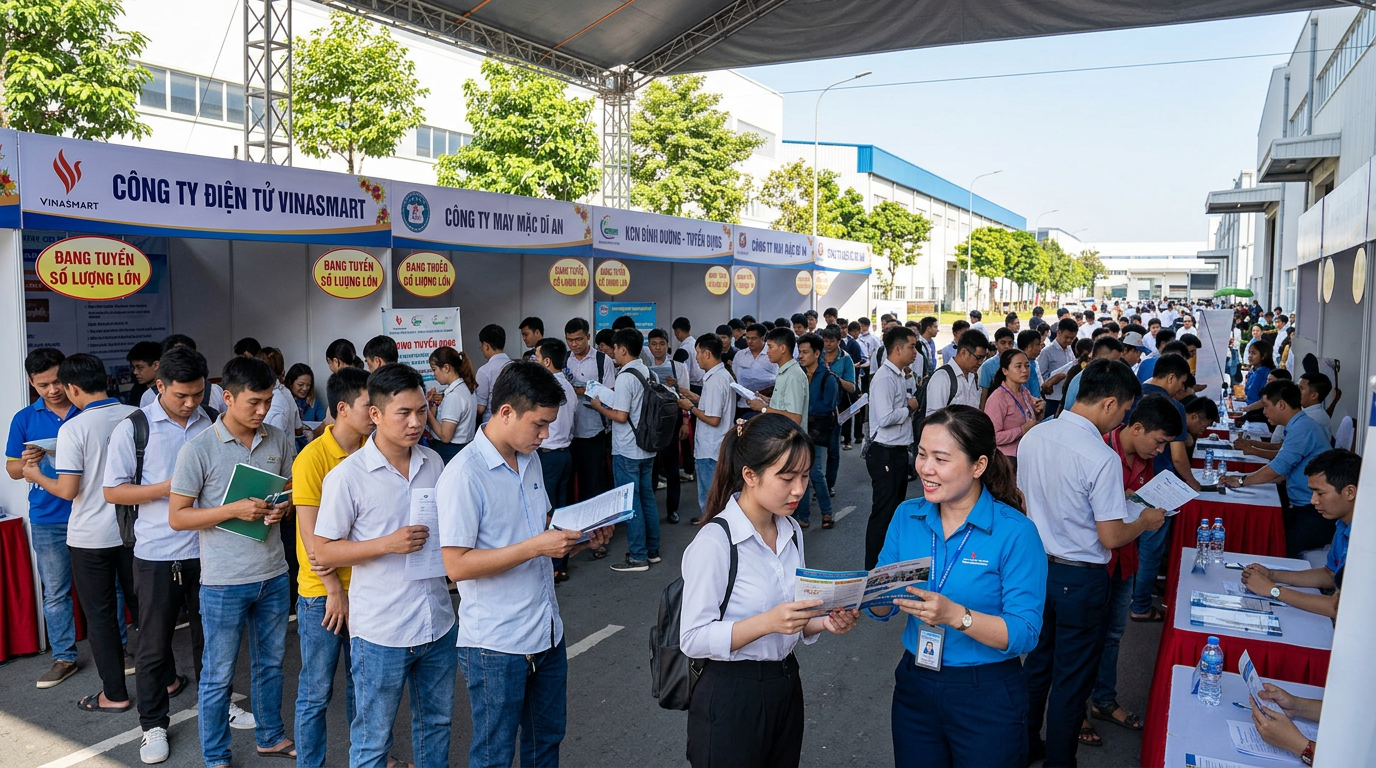 việc làm dĩ an bình dương