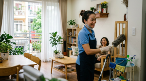 Việc làm dọn dẹp nhà cửa theo giờ: Rảnh làm bận nghỉ, thu nhập trên 50k/giờ