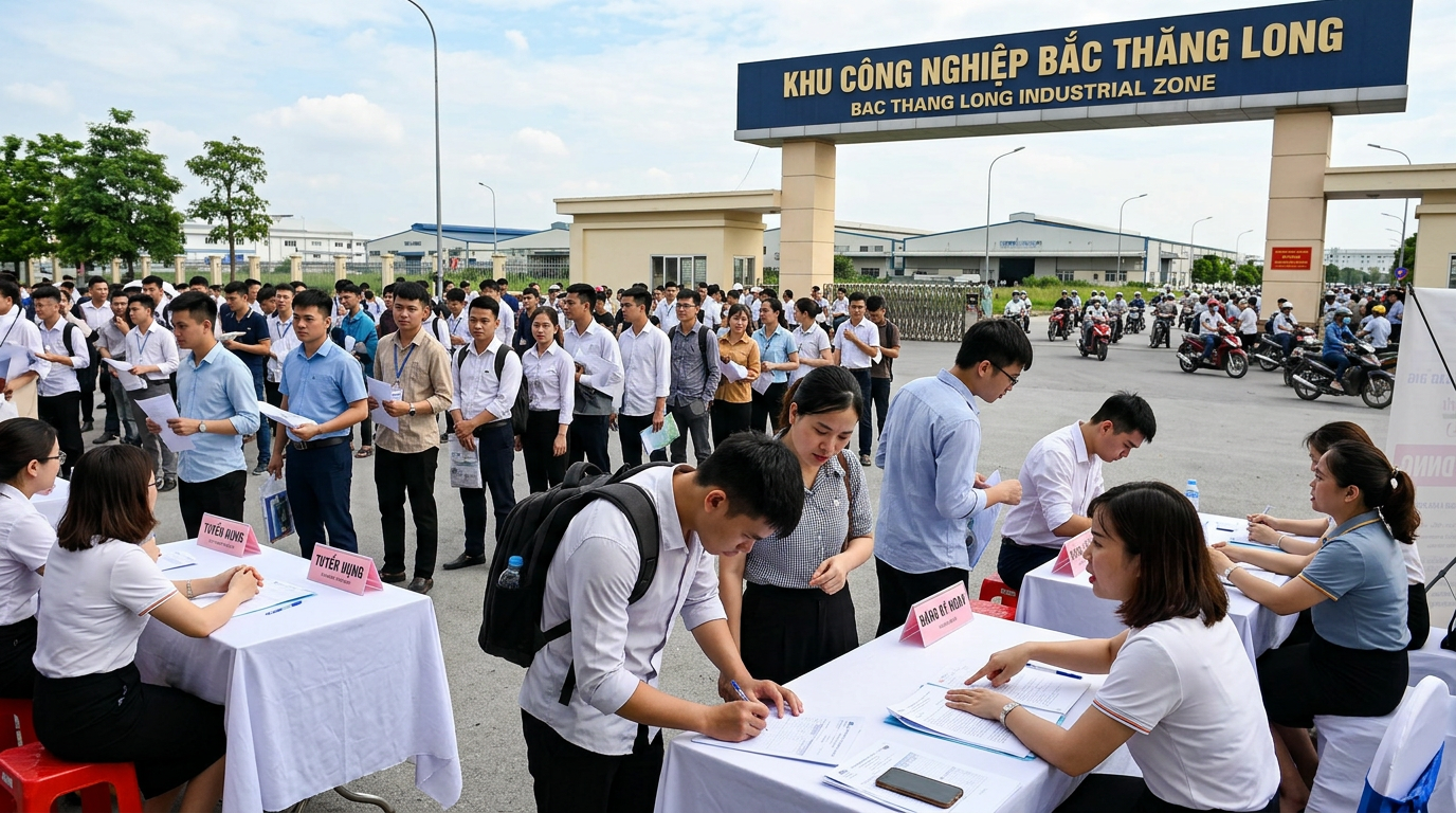 việc làm kcn bắc thăng long