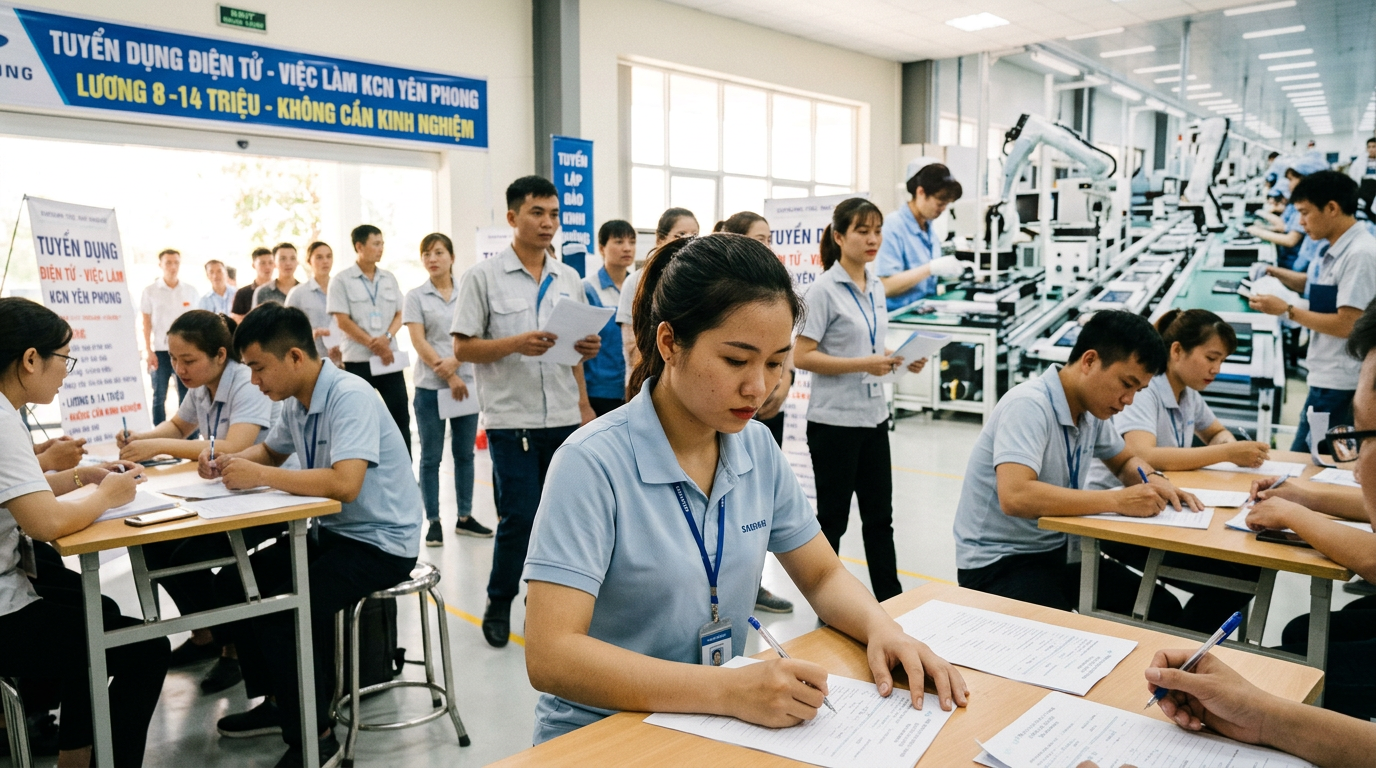 việc làm kcn yên phong