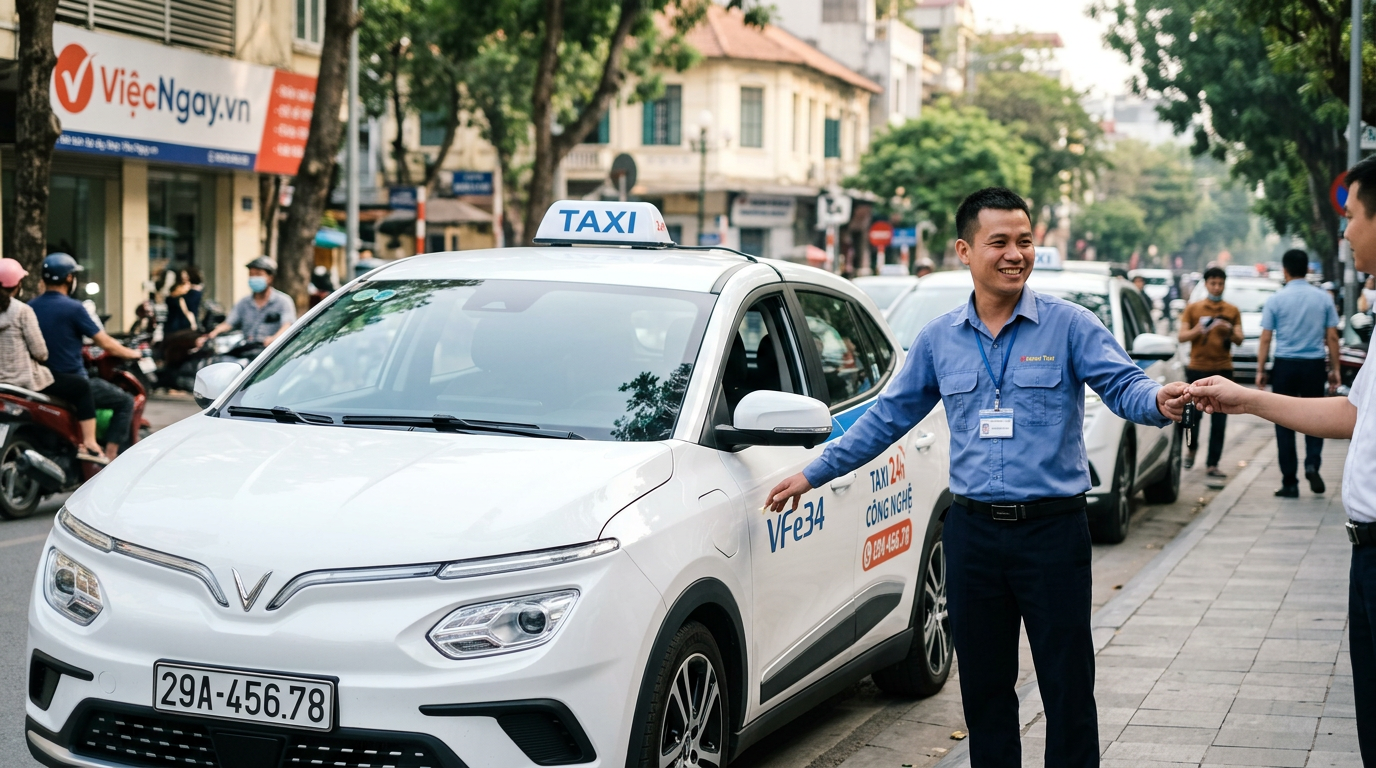 việc làm lái xe taxi,tuyển dụng